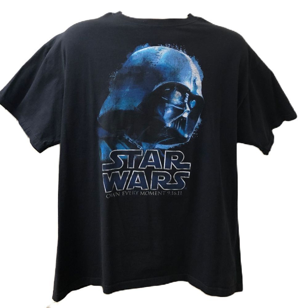 Stars Wars Men's Unisex Black Graphic T-Shirt XL Own Every Moment 9.16.11